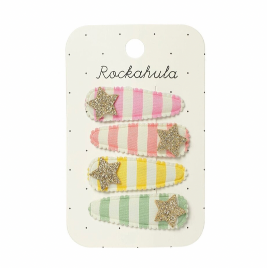 ROCKAHULA - Stripy Star Fabric Clip Set