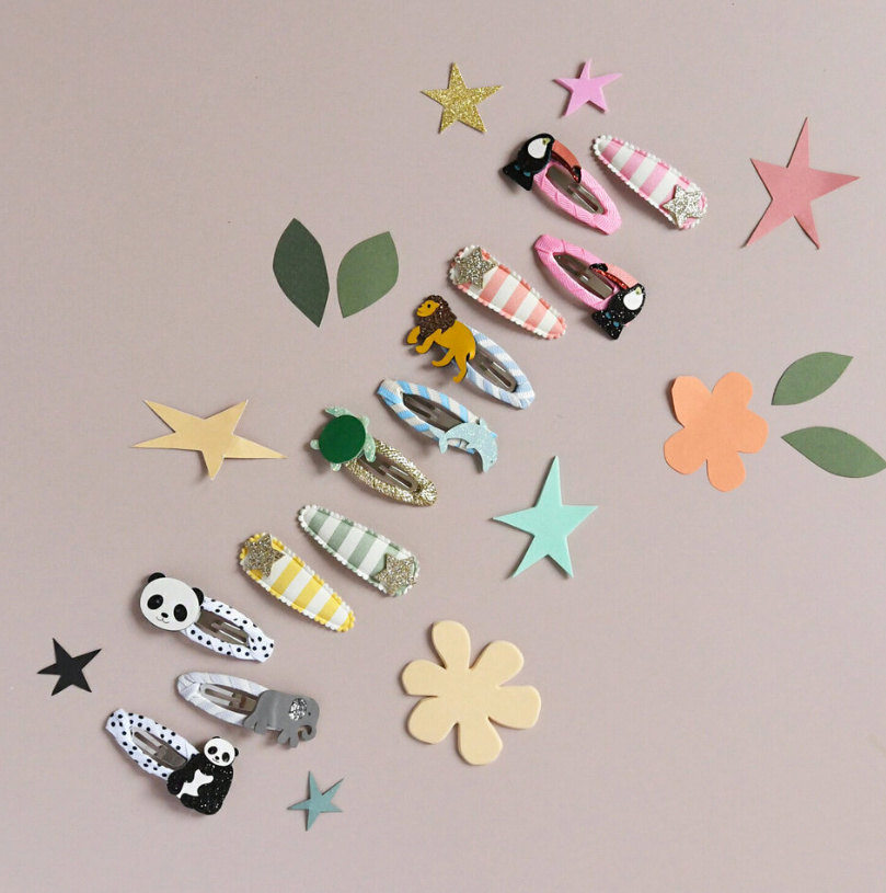 ROCKAHULA - Stripy Star Fabric Clip Set