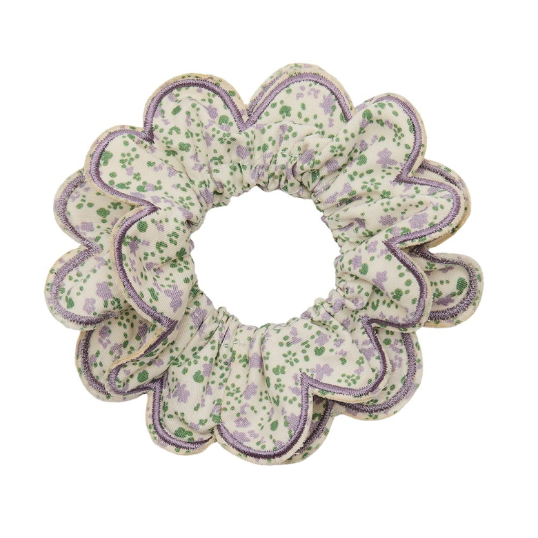 MIMI AND LULA - Scalloped floral scrunchie