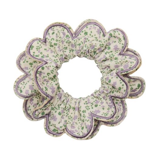 MIMI AND LULA - Scalloped floral scrunchie
