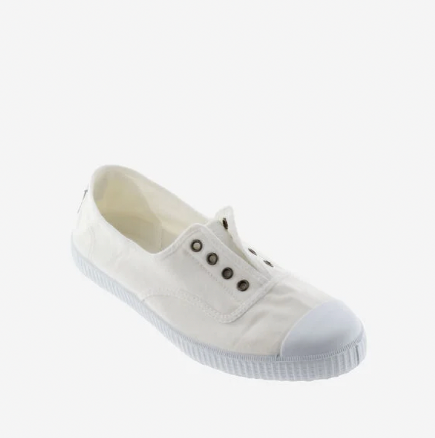 VICTORIA 1915 CANVAS ELASTIC PLIMSOLL BLANCO ADULT