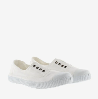VICTORIA 1915 CANVAS ELASTIC PLIMSOLL BLANCO ADULT
