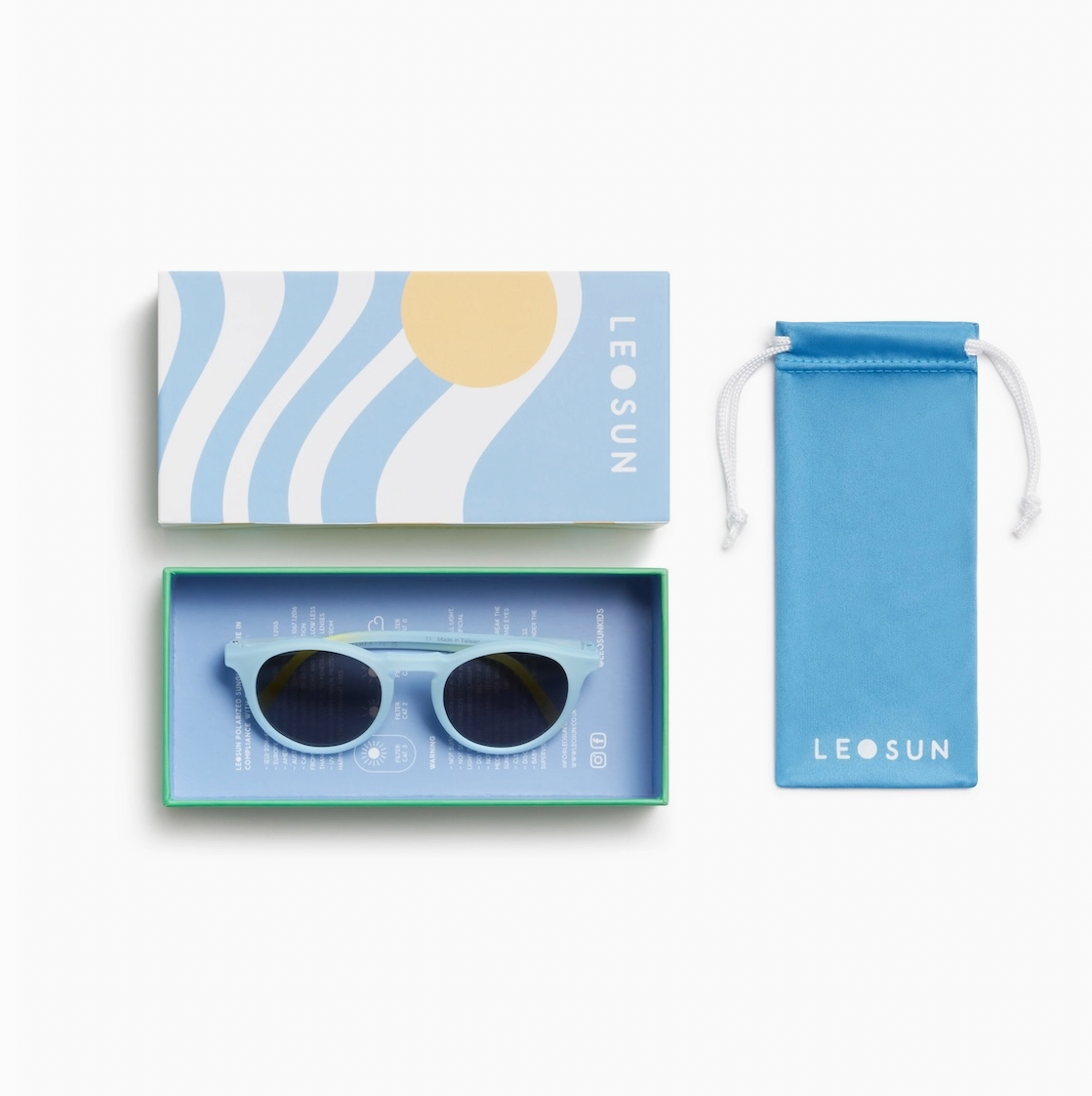 LEOSUN KIDS SUNGLASSES 3+ YEARS | CASEY BLUE FADE