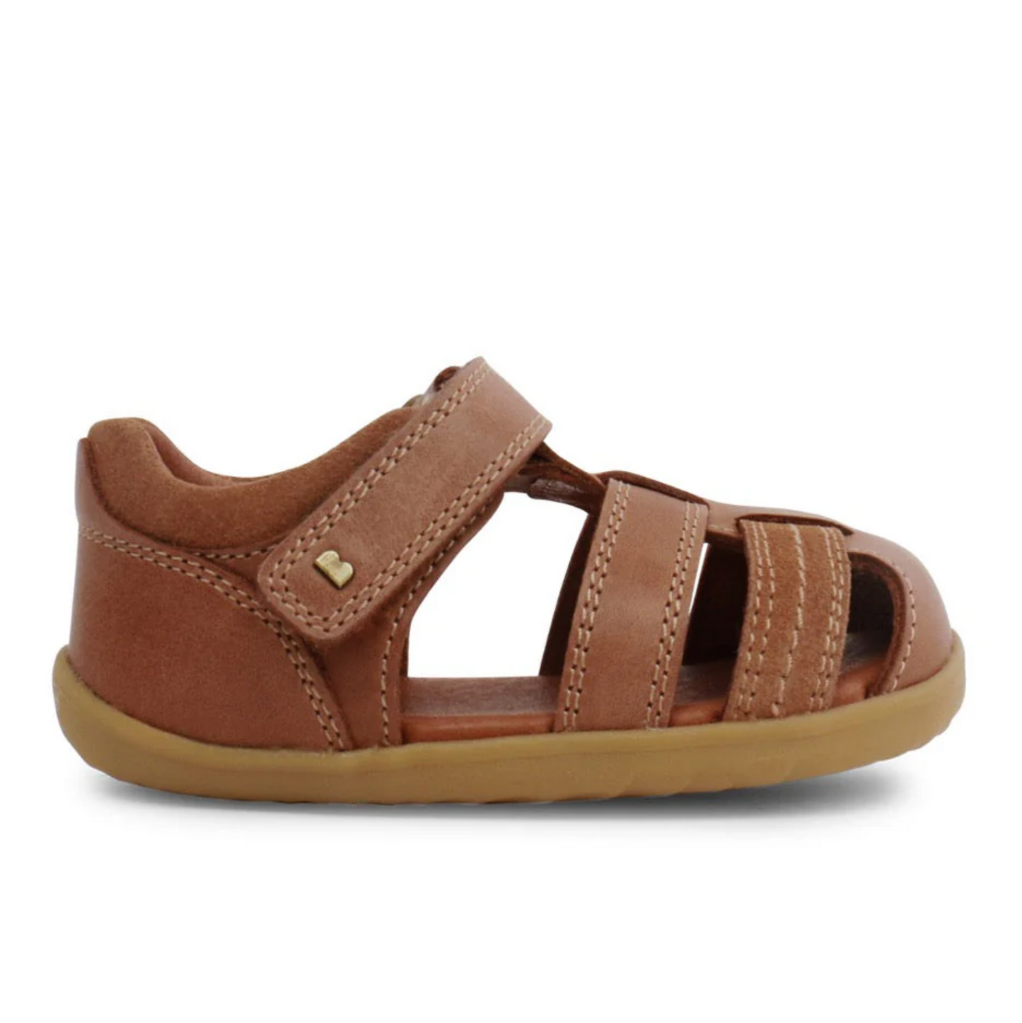 BOBUX ROAM KIDS LEATHER SANDAL CARAMEL