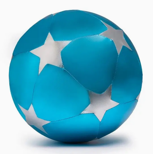 RATATAM - Blue Balloon with Silver Stars in Fabric 30 cm