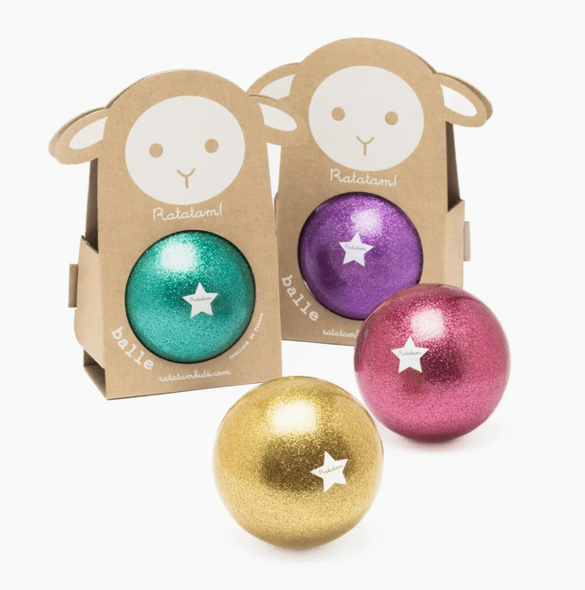 RATATAM - Purple Glitter Sheep Ball 10cm