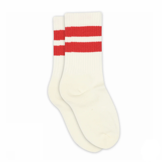 MP DENMARK - ANDY SPORTS SOCKS WHITE/TOMATO RED