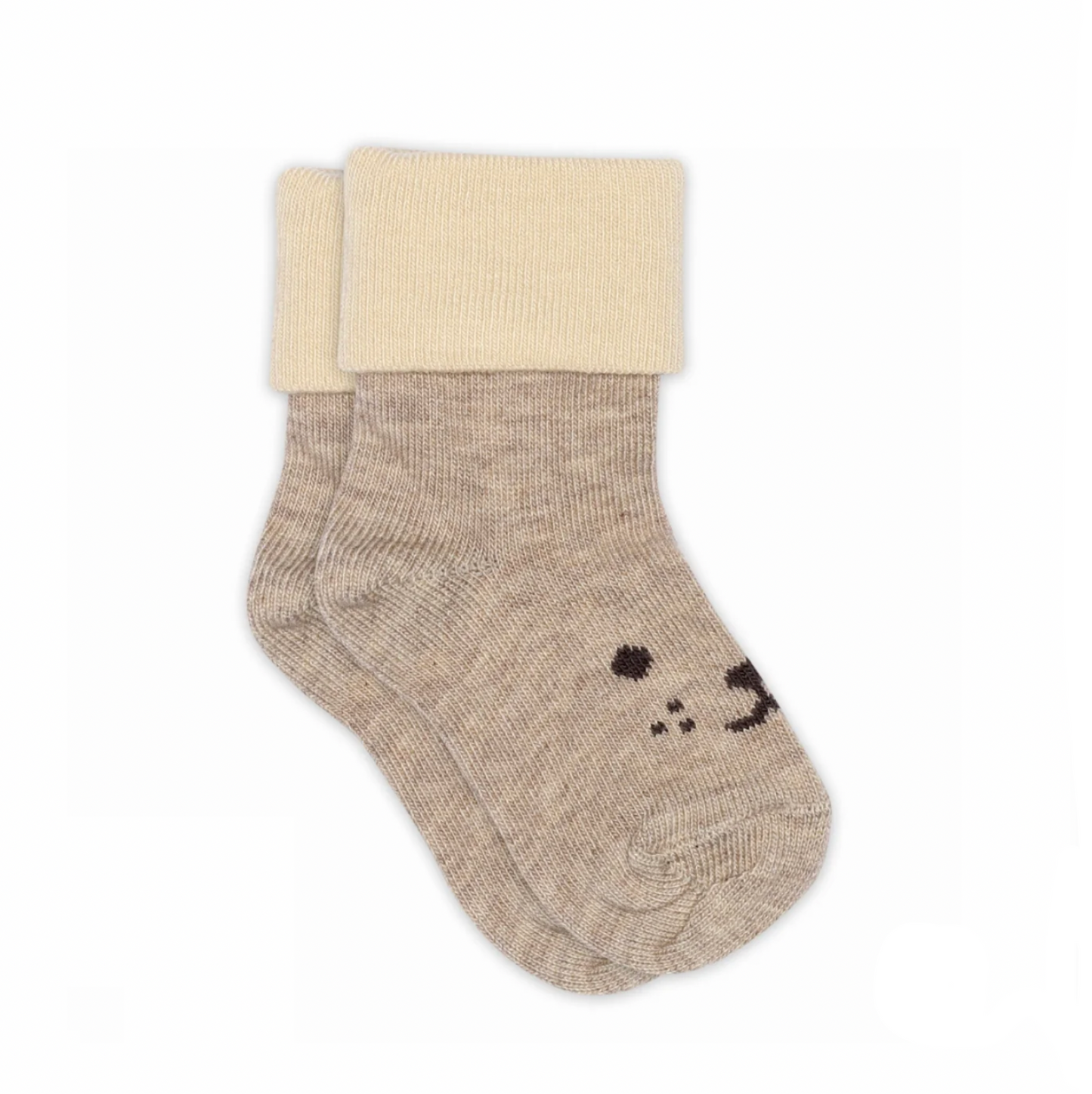 MP DENMARK - ANTON BABY BEAR SOCKS - LIGHT BROWN