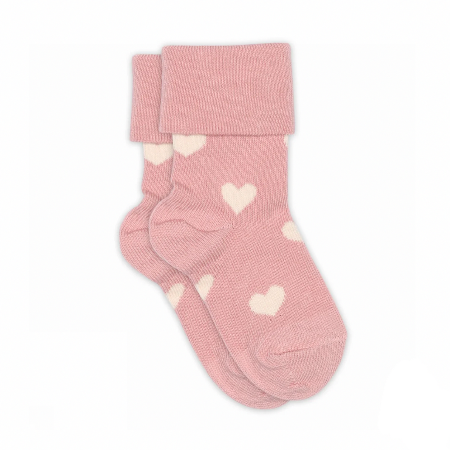 MP DENMARK - ALVILDA BABY HEART SOCKS - PINK/WHITE