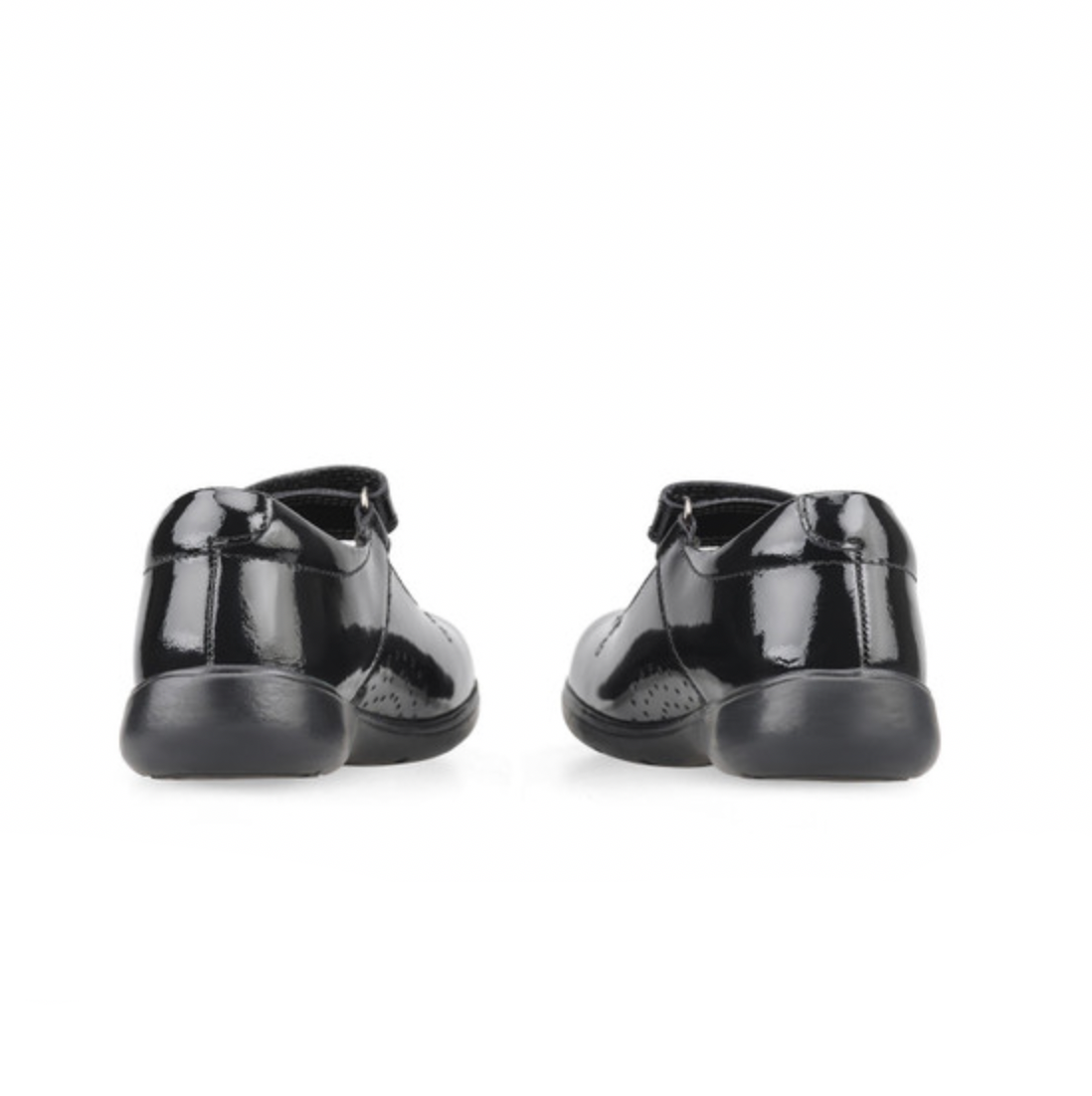 STARTRITE - WISH BLACK PATENT VELCRO SCHOOL SHOES