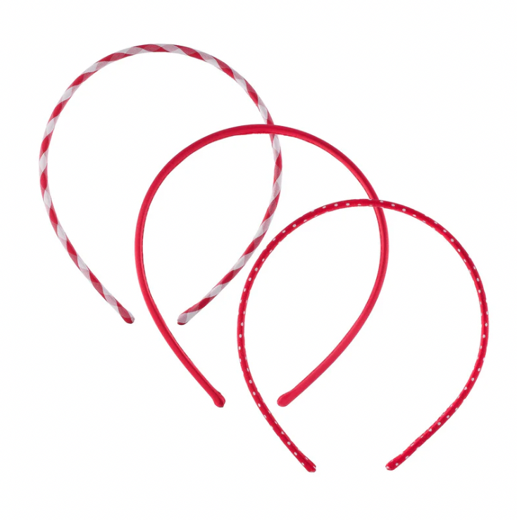 ROCKAHULA - SCHOOL  3 PACK HEADBANDS RED