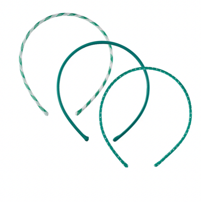 ROCKAHULA - SCHOOL  3 PACK HEADBANDS GREEN
