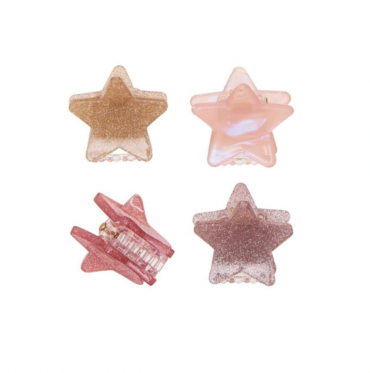 ROCKAHULA - SHIMMER STARS CLAW CLIPS 4 PACK