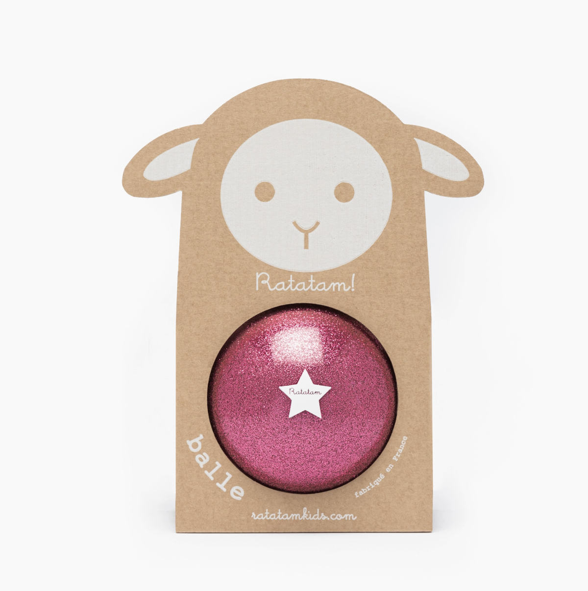 RATATAM - Pink Glitter Sheep Ball 10cm