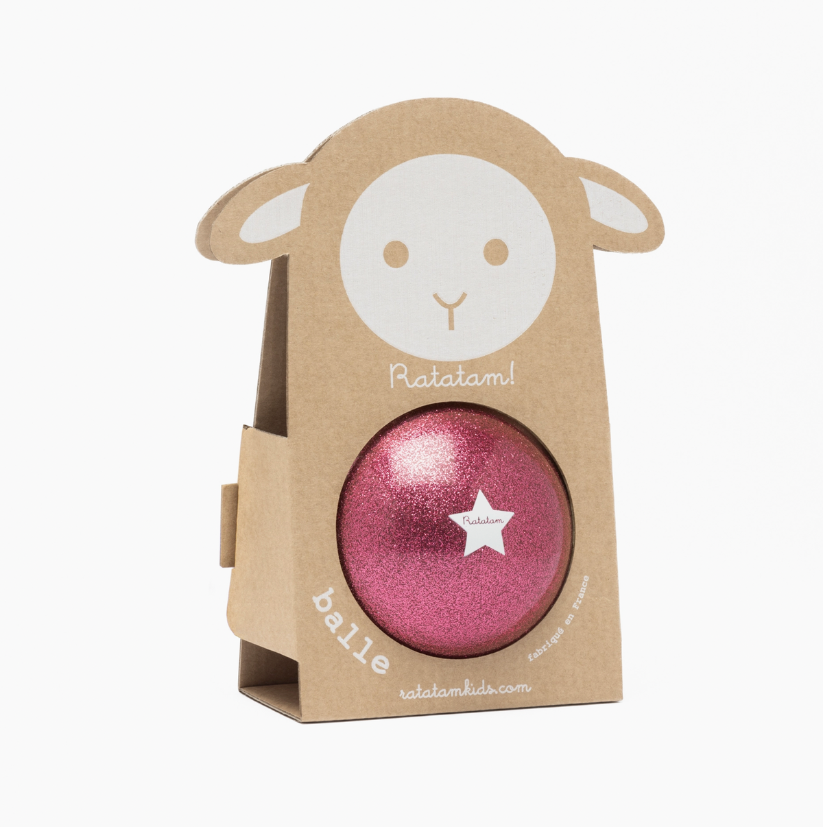 RATATAM - Pink Glitter Sheep Ball 10cm