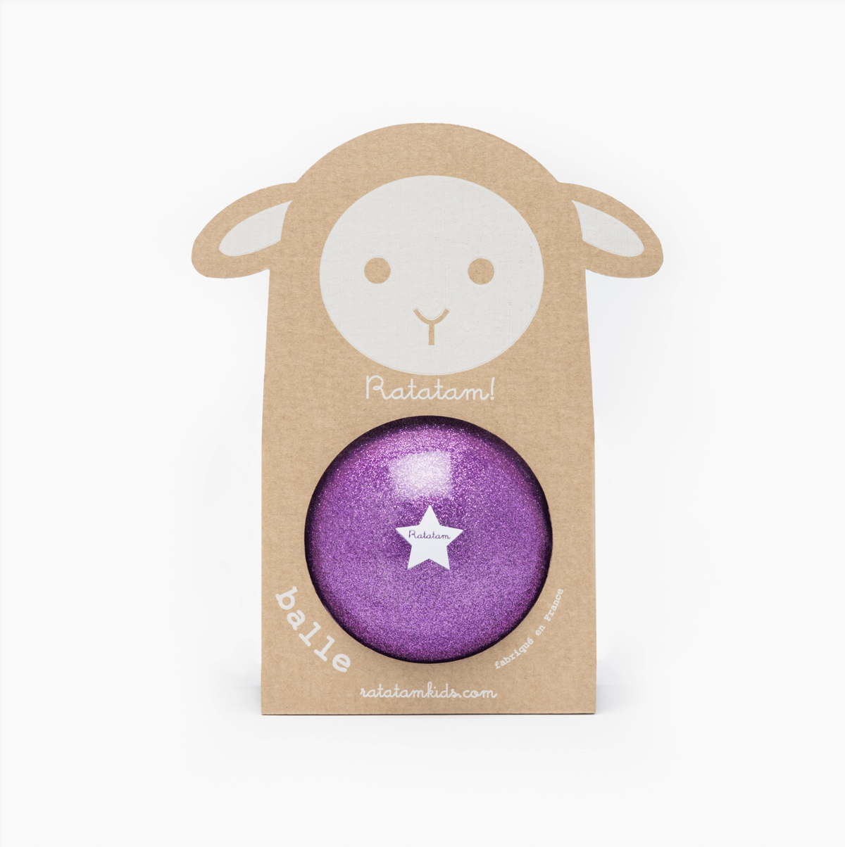 RATATAM - Purple Glitter Sheep Ball 10cm