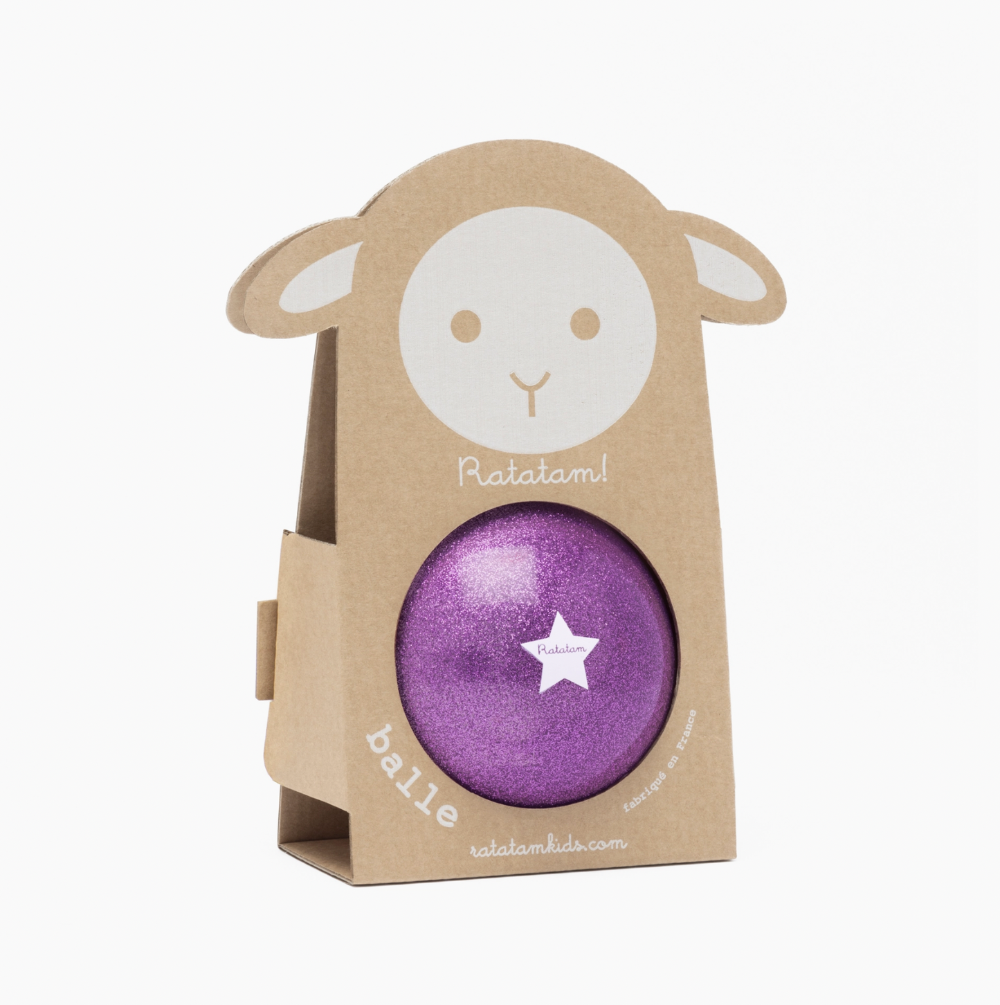 RATATAM - Purple Glitter Sheep Ball 10cm
