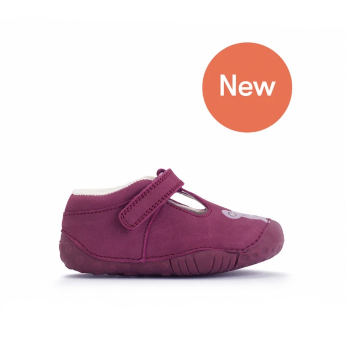 STARTRITE - SQUISH - BERRY NUBUCK MOUSE PRE-WALKERS