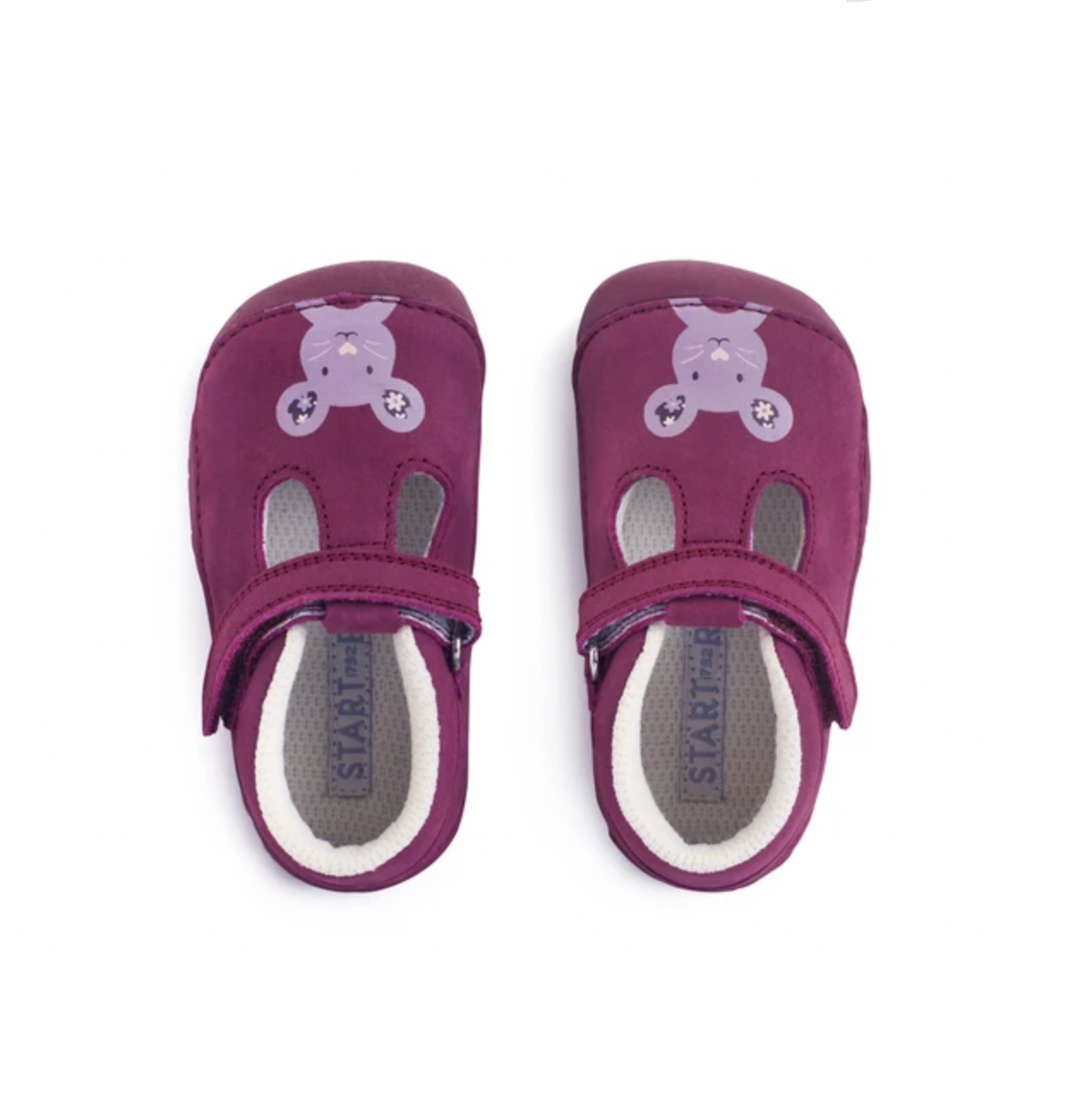 STARTRITE - SQUISH - BERRY NUBUCK MOUSE PRE-WALKERS