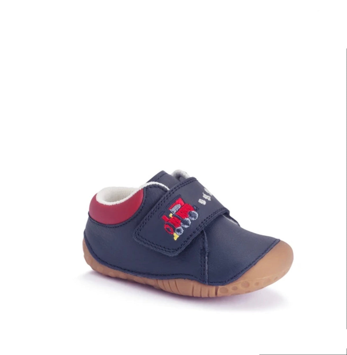 STARTRITE - DINKY- NAVY LEATHER VELCRO PRE-WALKERS