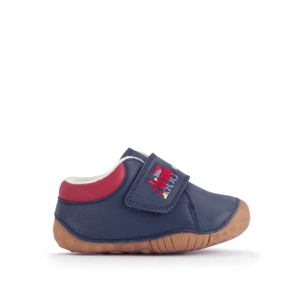 STARTRITE - DINKY- NAVY LEATHER VELCRO PRE-WALKERS