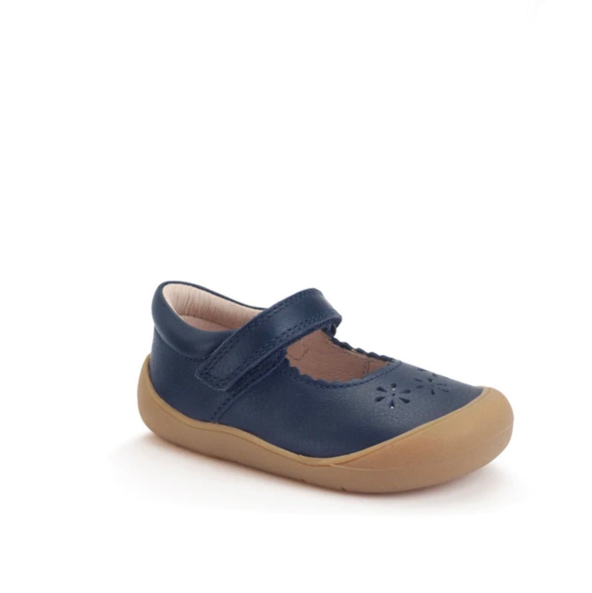 STARTRITE - EVA - NAVY LEATHER VELCRO MARY JANE FIRST WALKER