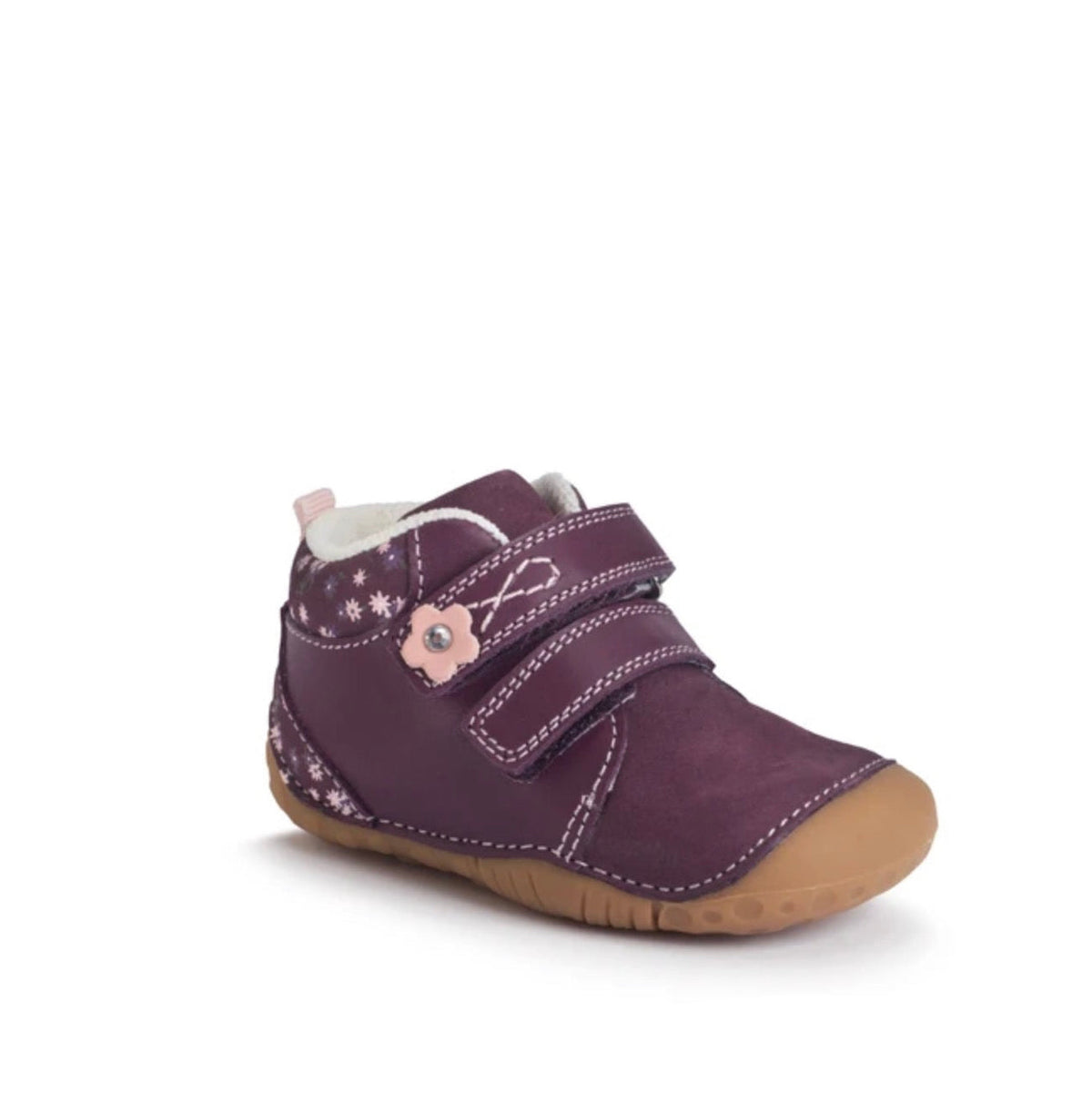 STARTRITE - PIP- BURGUNDY LEATHER/NUBUCK VELCRO PRE-WALKERS