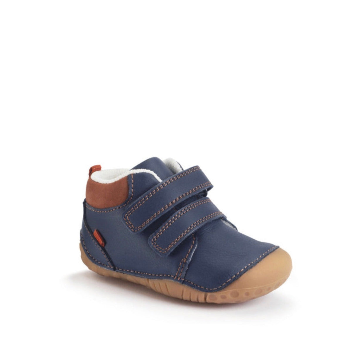 STARTRITE - PIP - NAVY LEATHER VELCRO PRE-WALKERS