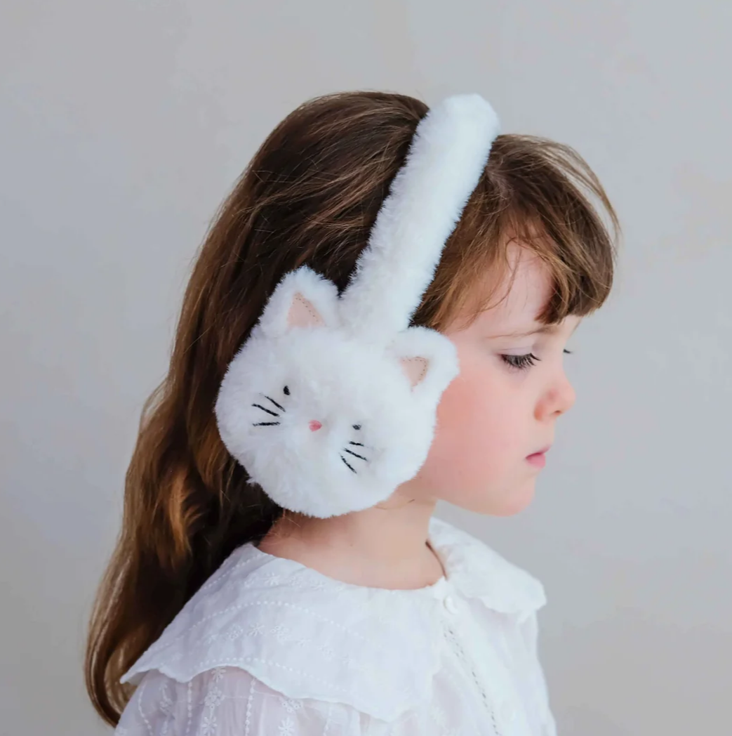 MIMI AND LULA - Cream kitty earmuffs