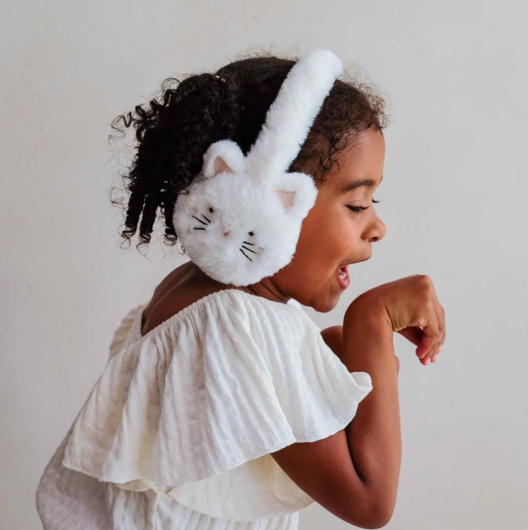 MIMI AND LULA - Cream kitty earmuffs