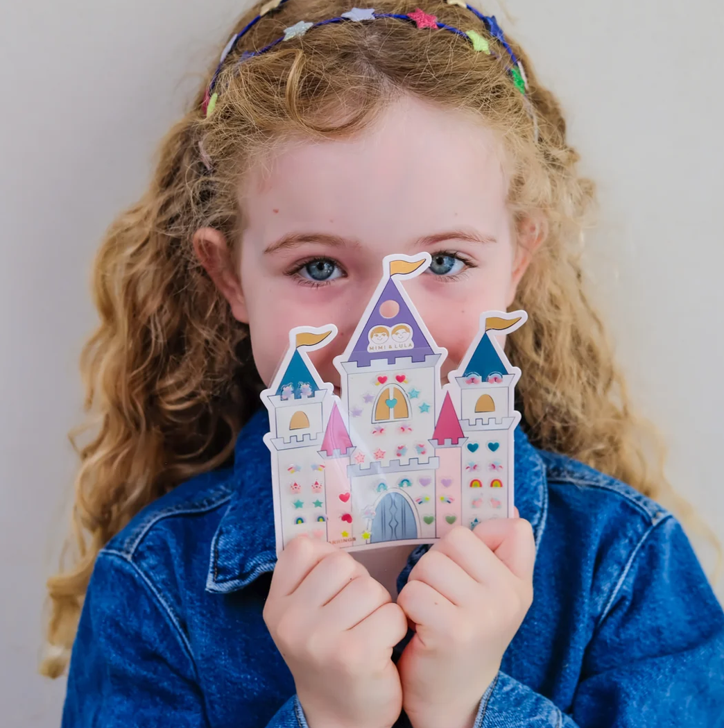 MIMI AND LULA - Rainbow castle stick on earrings