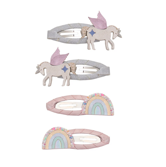 MIMI AND LULA - Unicorn and rainbow hair clips