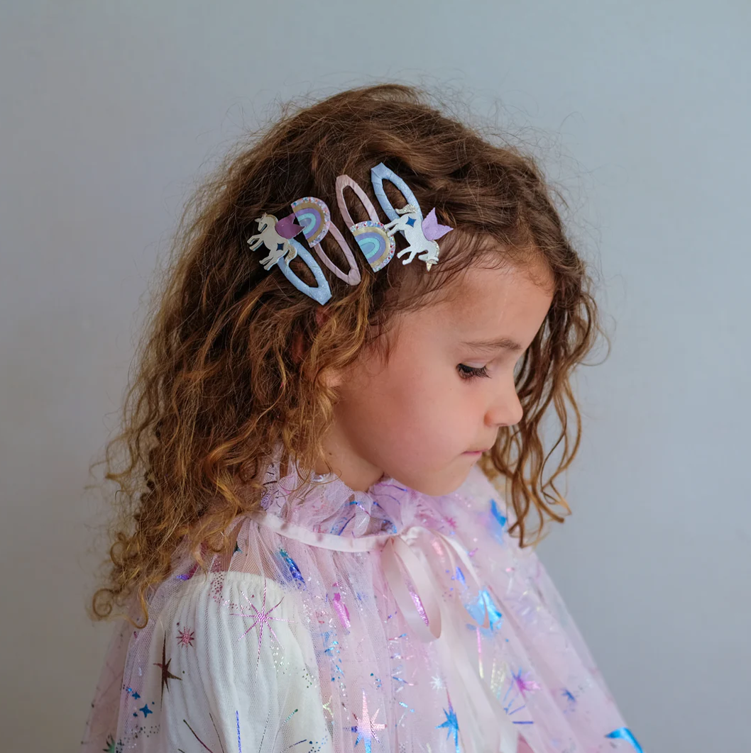 MIMI AND LULA - Unicorn and rainbow hair clips