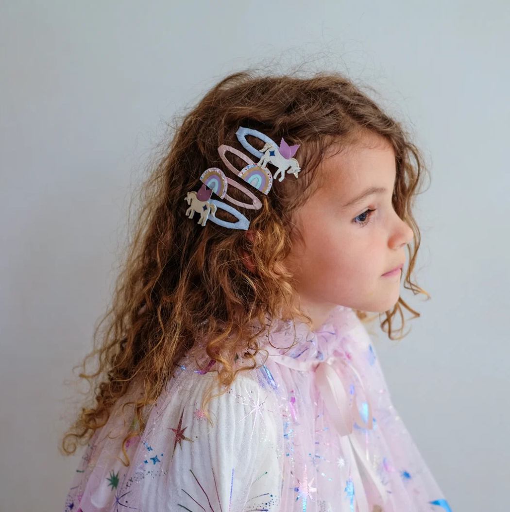 MIMI AND LULA - Unicorn and rainbow hair clips