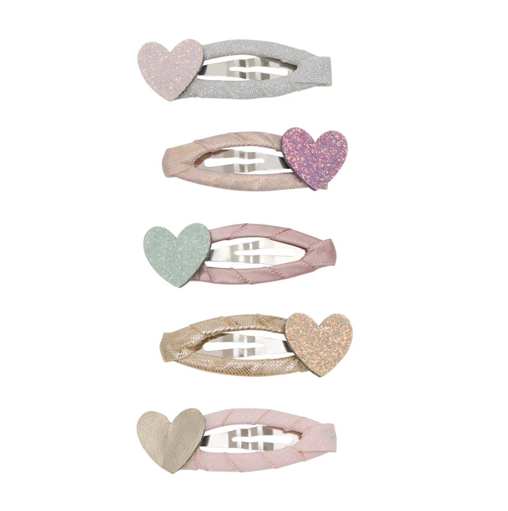 MIMI AND LULA - Teeny heart mini hair clips