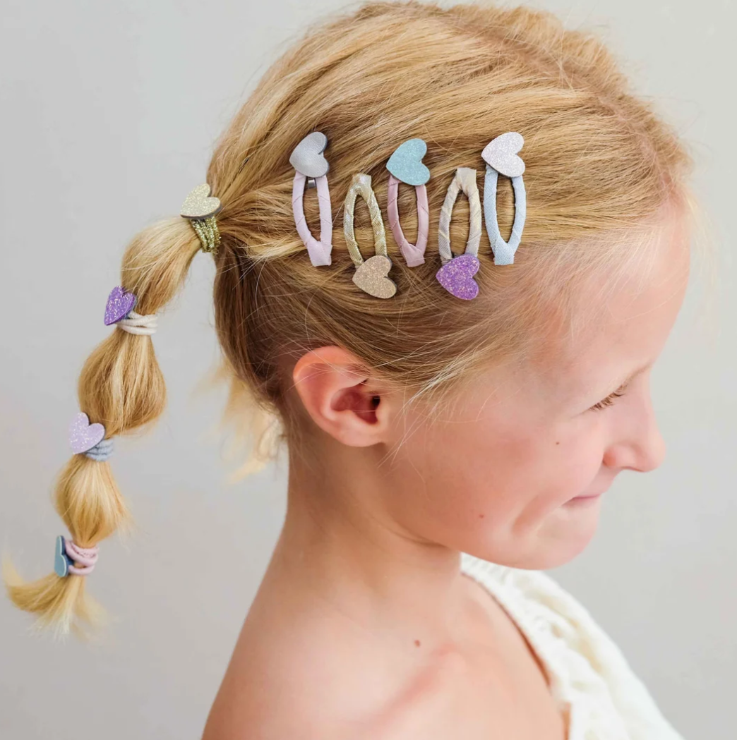 MIMI AND LULA - Teeny heart mini hair clips