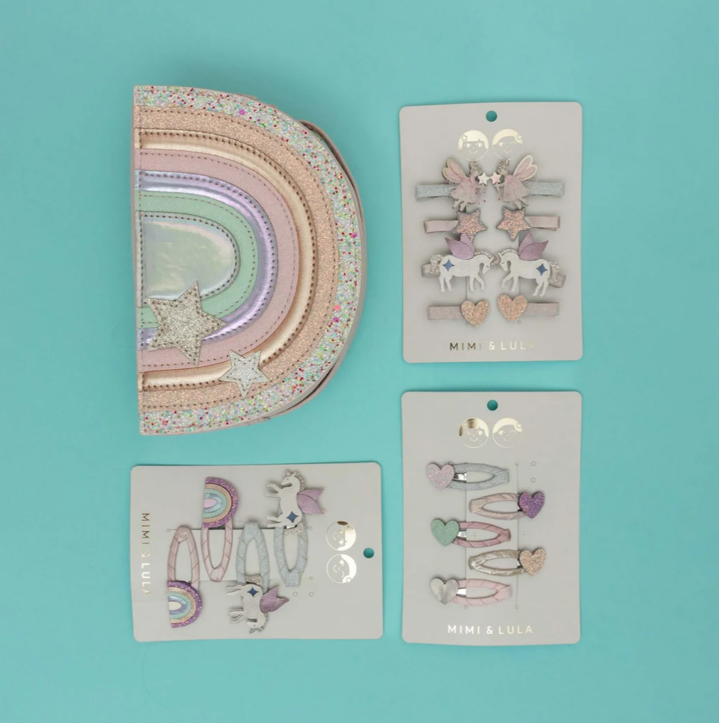 MIMI AND LULA - Teeny heart mini hair clips