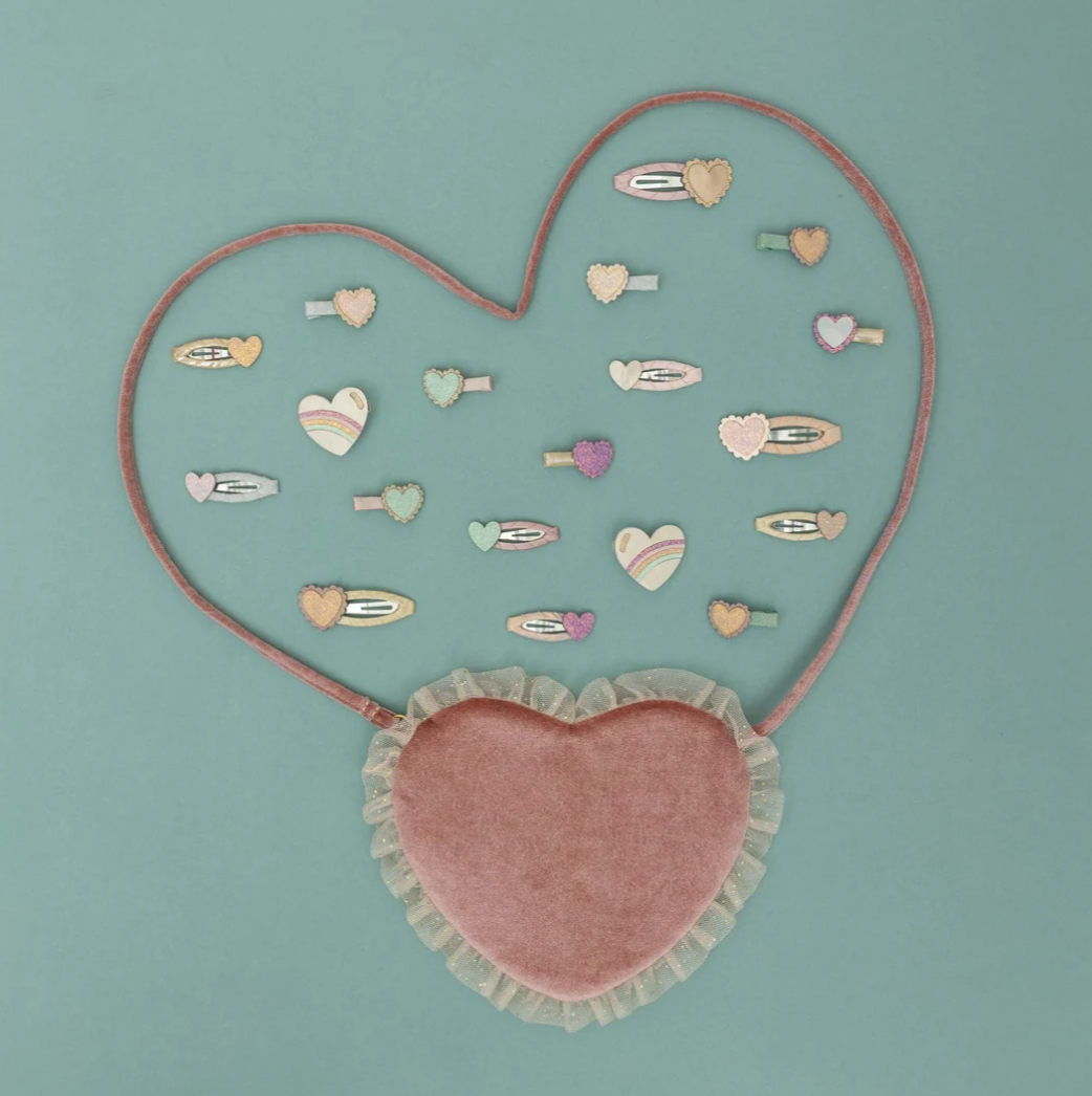 MIMI AND LULA - Teeny heart mini hair clips