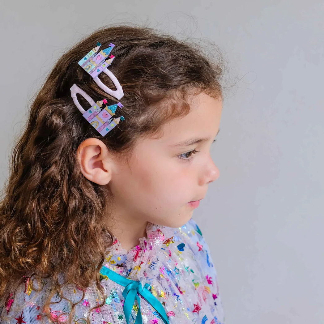 MIMI AND LULA - Rainbow castle hair clips