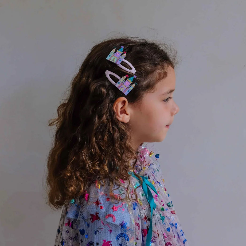 MIMI AND LULA - Rainbow castle hair clips