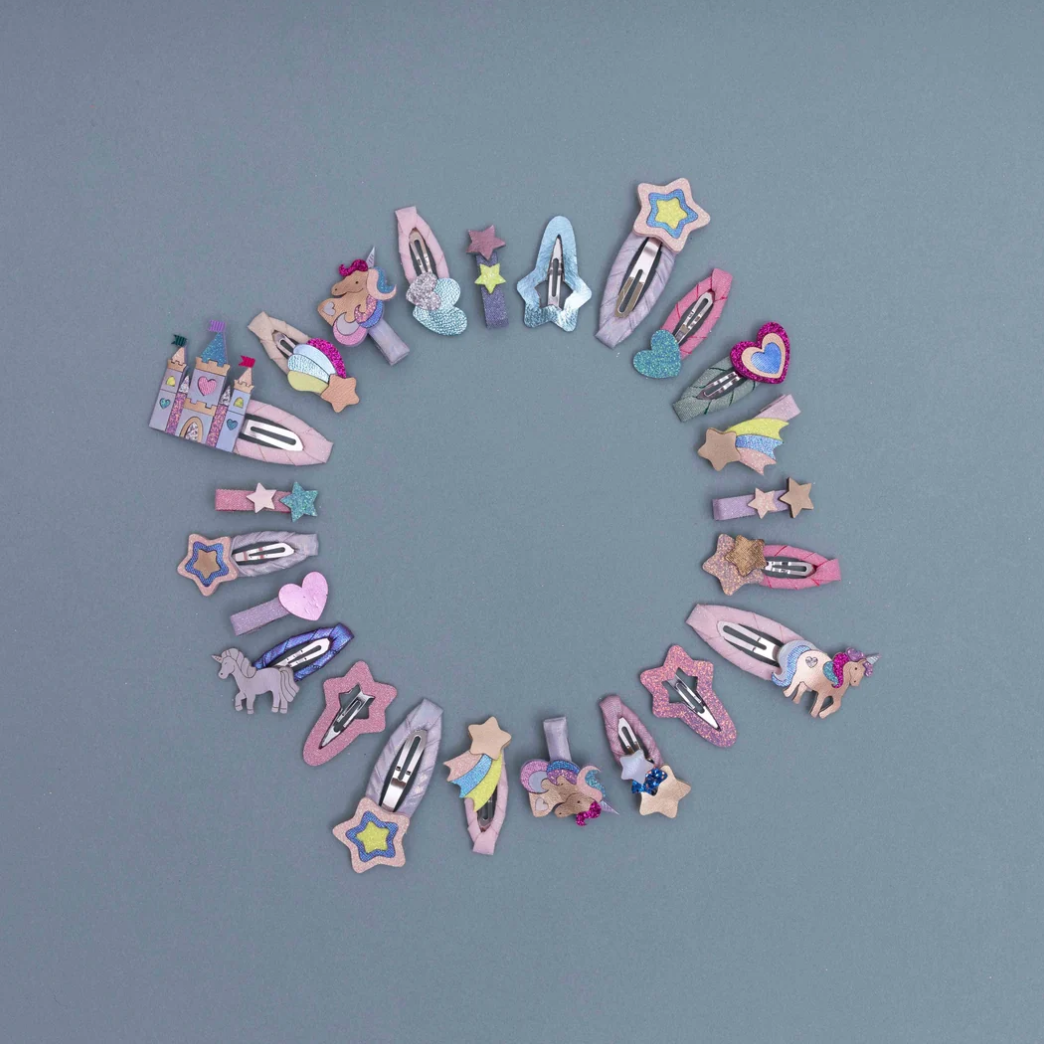 MIMI AND LULA - Rainbow castle hair clips
