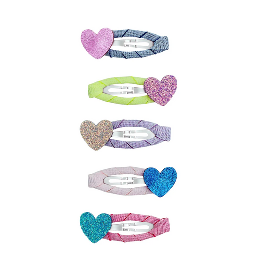 MIMI AND LULA - Happy heart mini hair clips