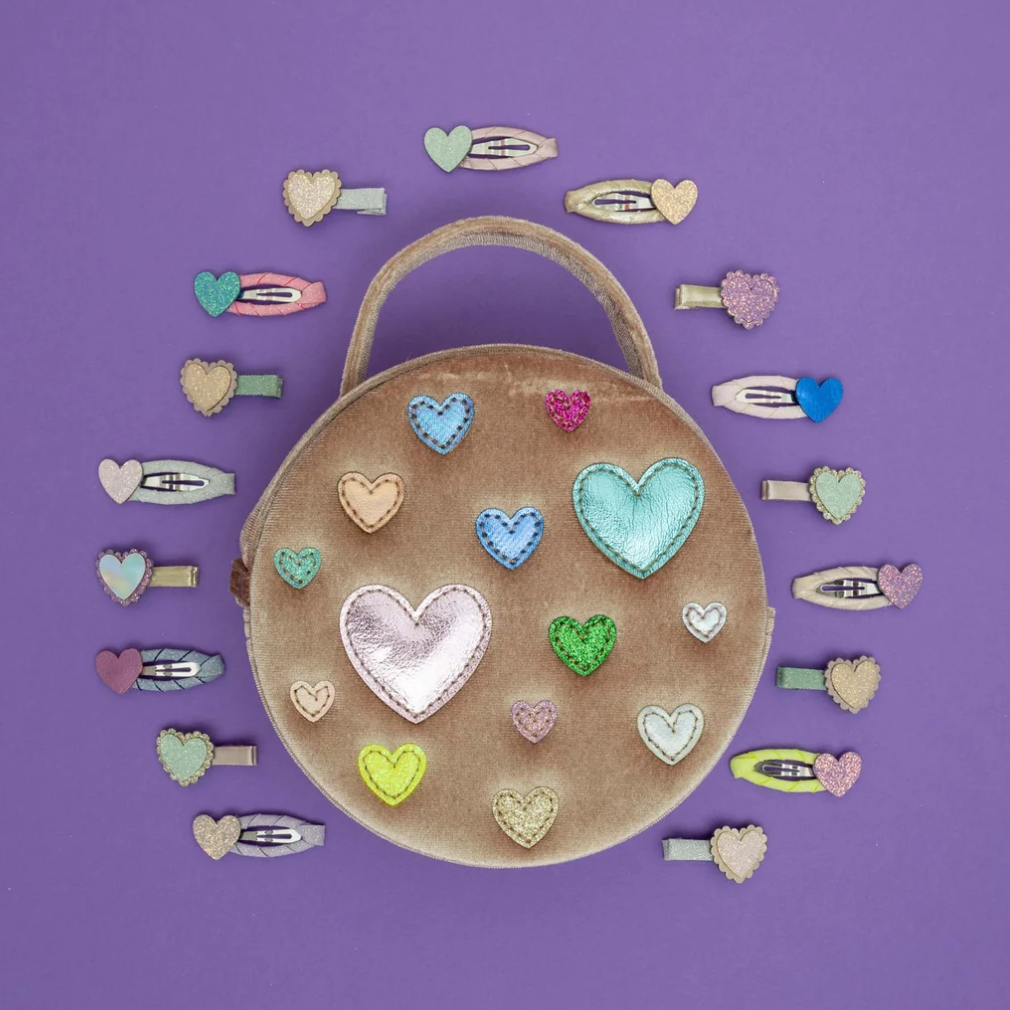 MIMI AND LULA - Happy heart mini hair clips