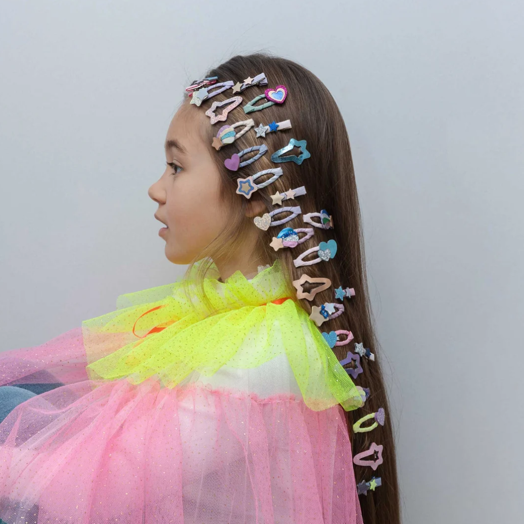 MIMI AND LULA - Happy heart mini hair clips