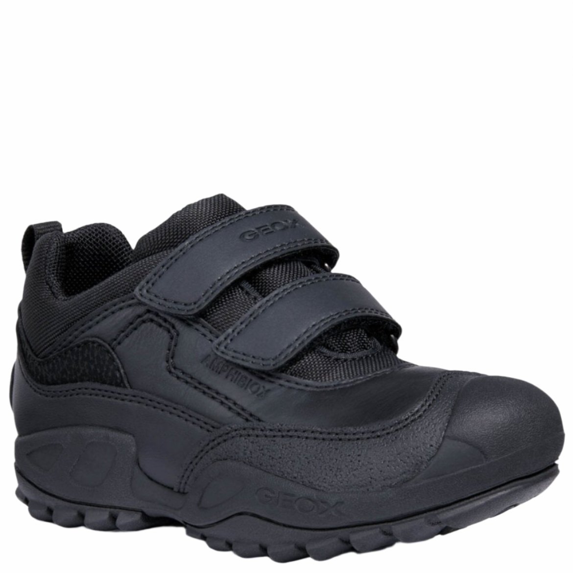 GEOX Savage Boy Black Velcro shoes