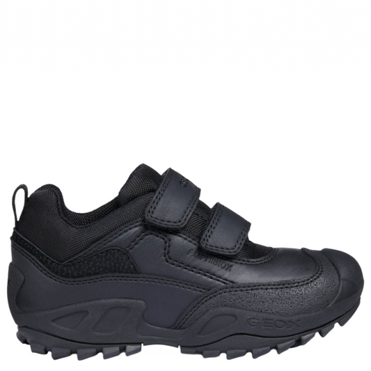 GEOX Savage Boy Black Velcro shoes