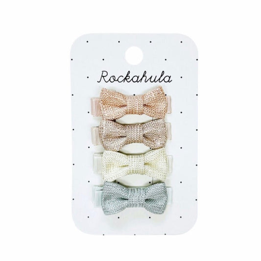 Rockahula Nordic Shimmer Mini Bow Clips