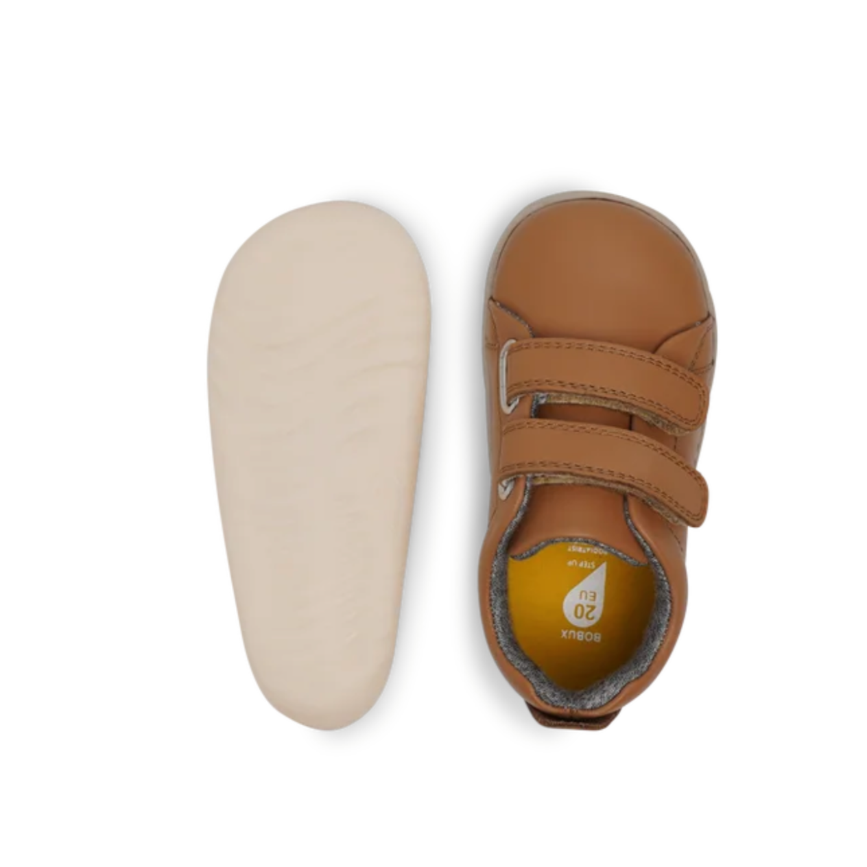 Bobux Grass Court Caramel Leather Trainers