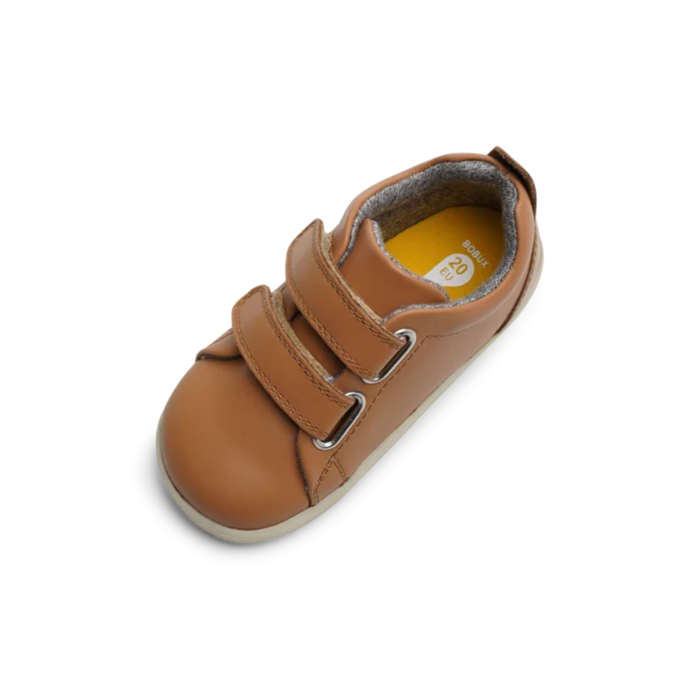 Bobux Grass Court Caramel Leather Trainers