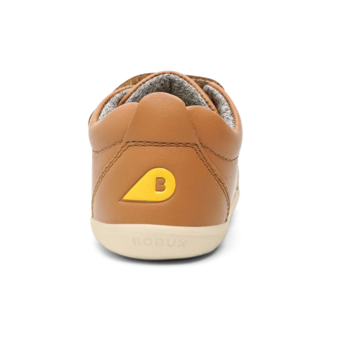 Bobux Grass Court Caramel Leather Trainers
